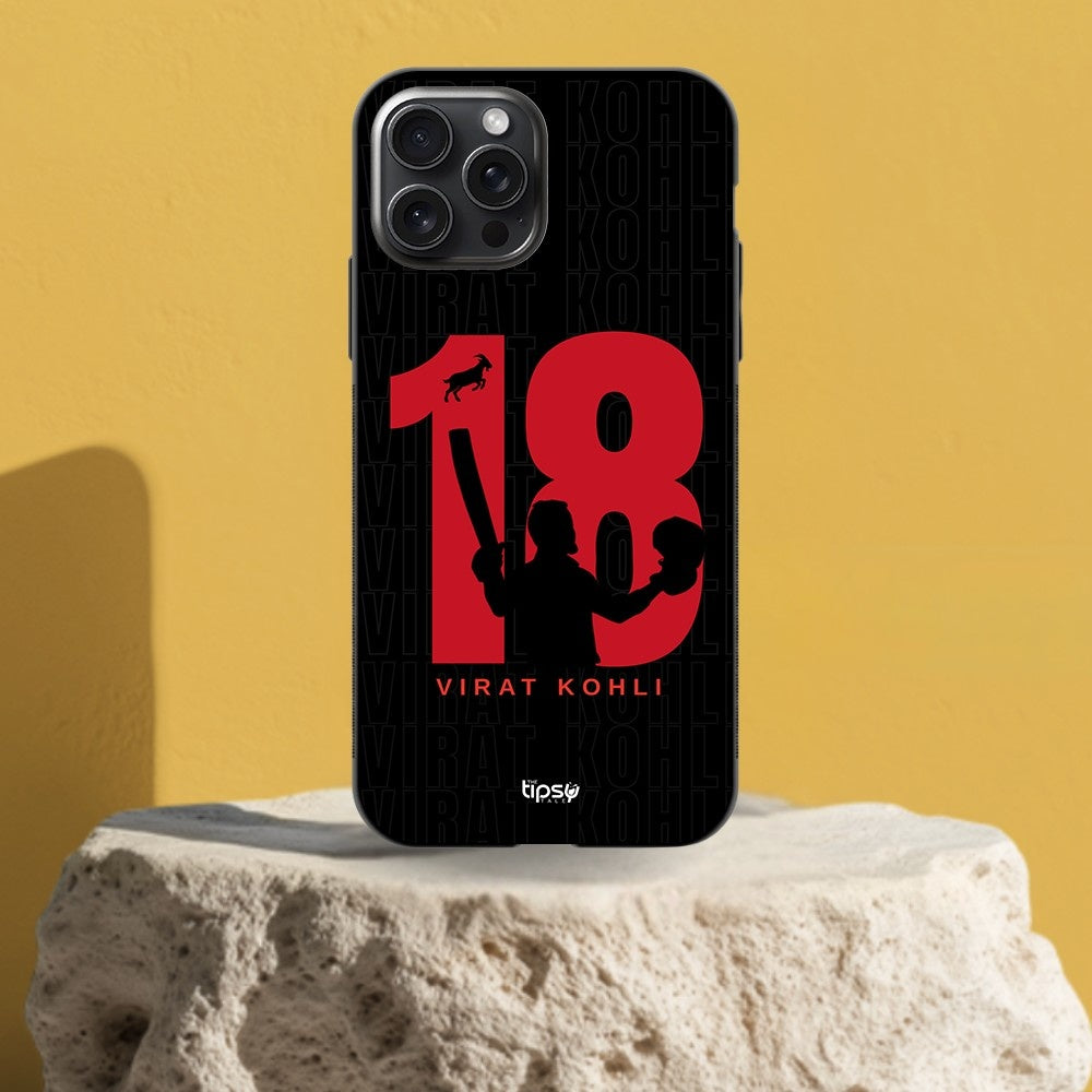 "GOAT 18 VIRAT KOHLI" -Mobile Covers Shock Resistant, Slim & Stylish Cases