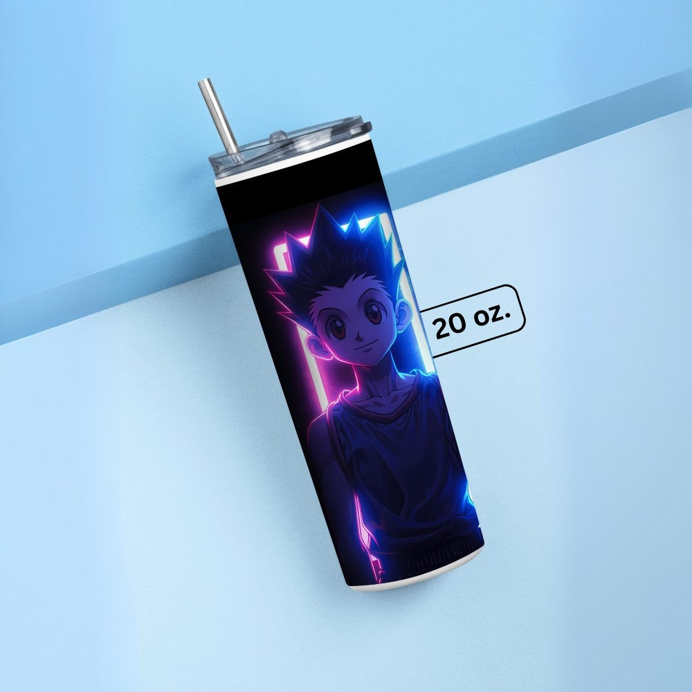 "YuYu Hakusho : Gon Freecss Anime" Tumbler with Metal Straw