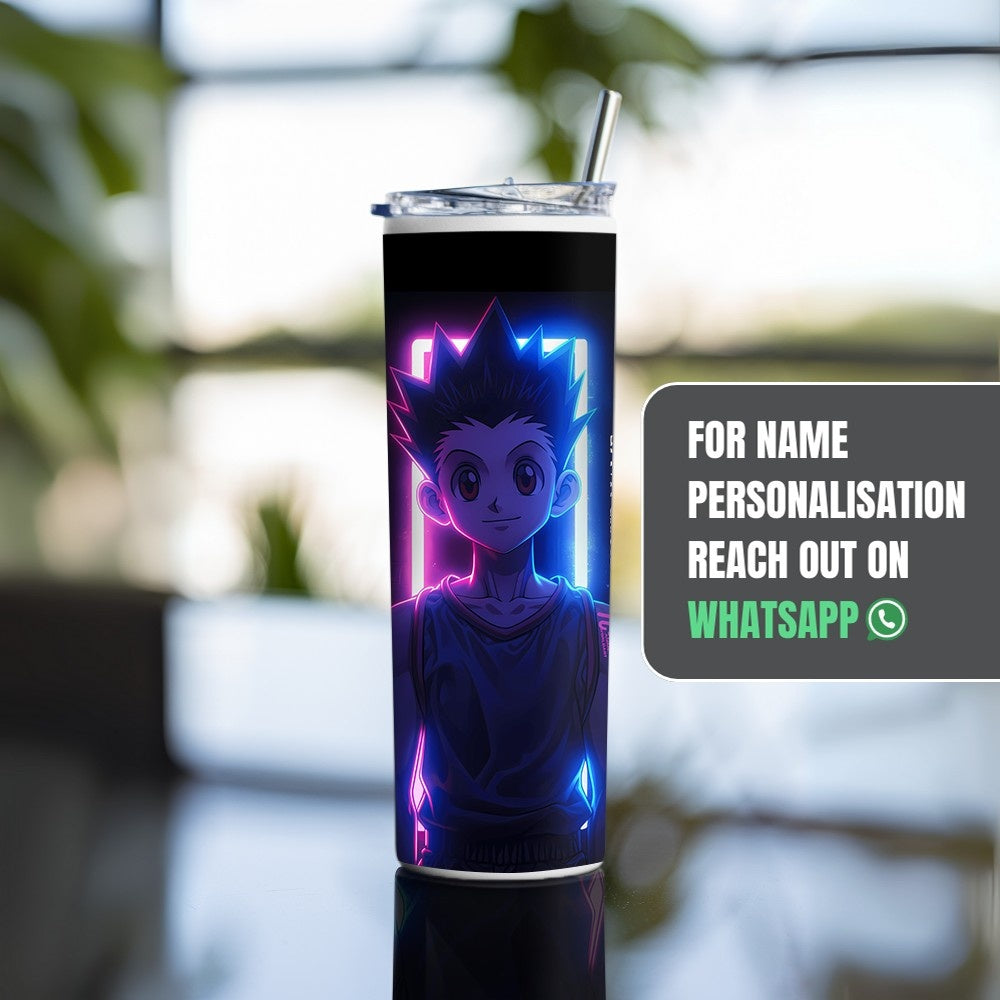 "YuYu Hakusho : Gon Freecss Anime" Tumbler with Metal Straw