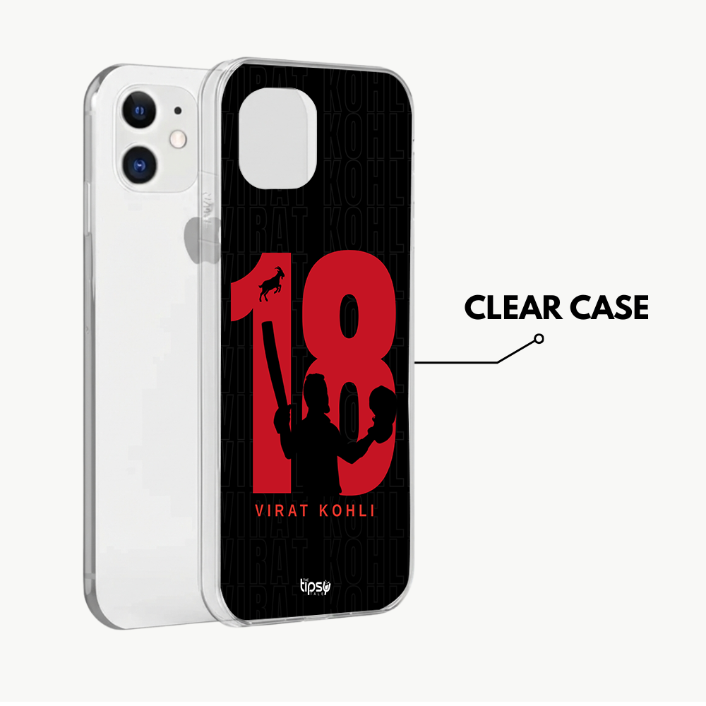 "GOAT 18 VIRAT KOHLI" -Mobile Covers Shock Resistant, Slim & Stylish Cases