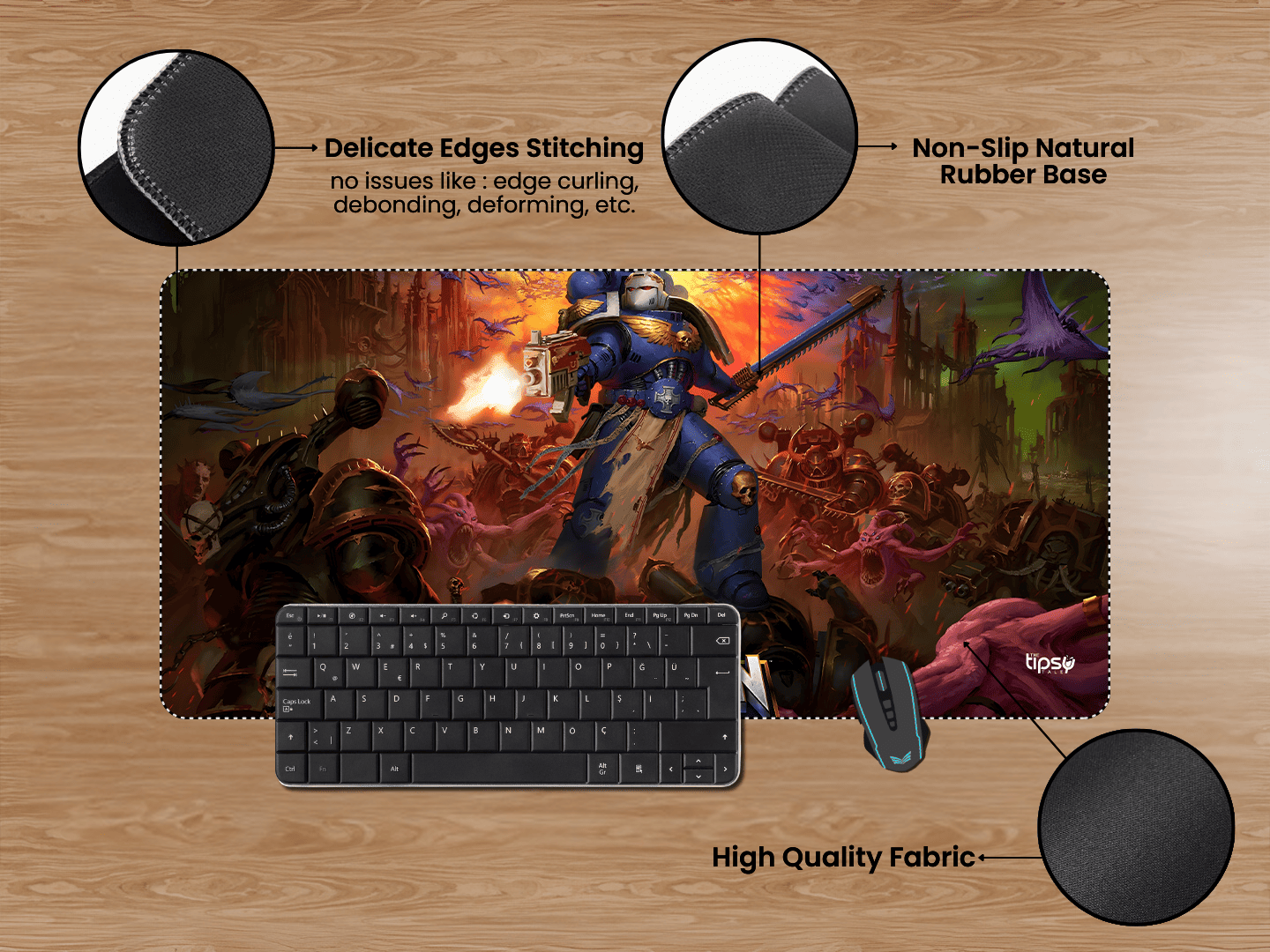 "WARHAMMER BOLTGUN" Gaming Mousepad Elevate Your Gaming Experience
