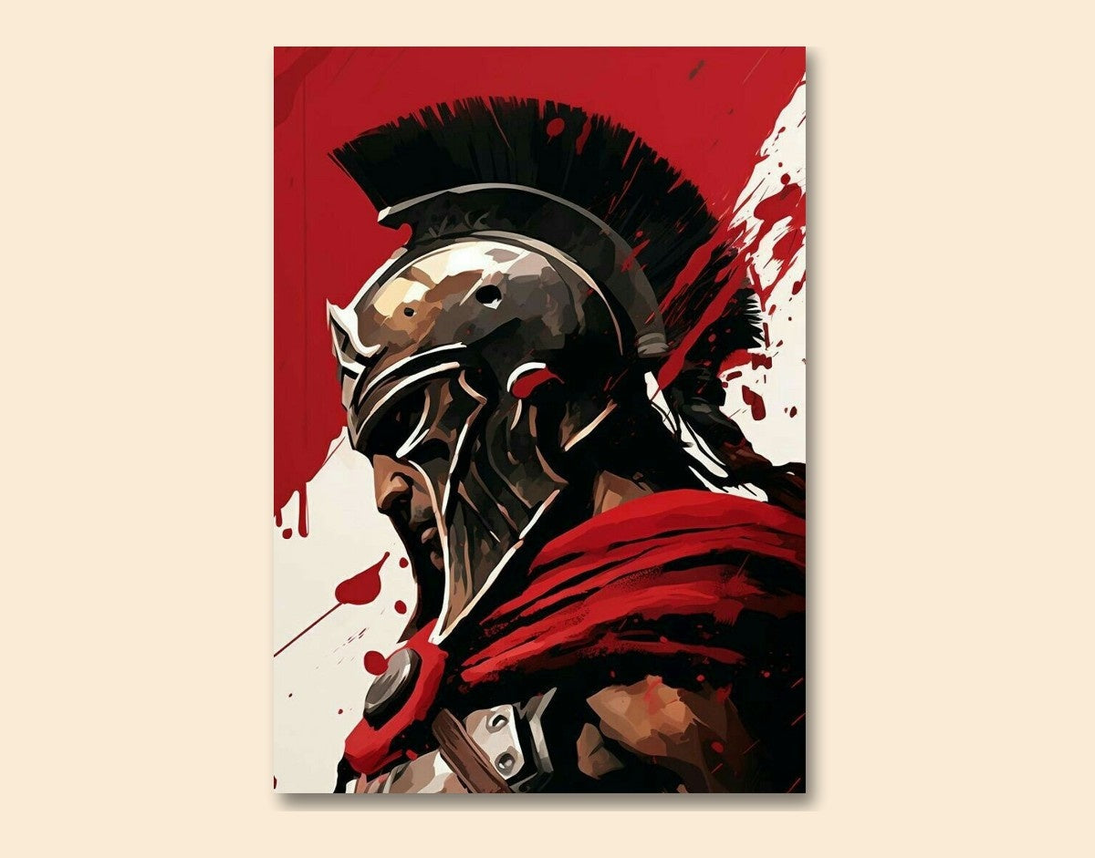 "Spartan Rise"- Shiny & Sturdy Metallic Poster Art That Pops & Sticks