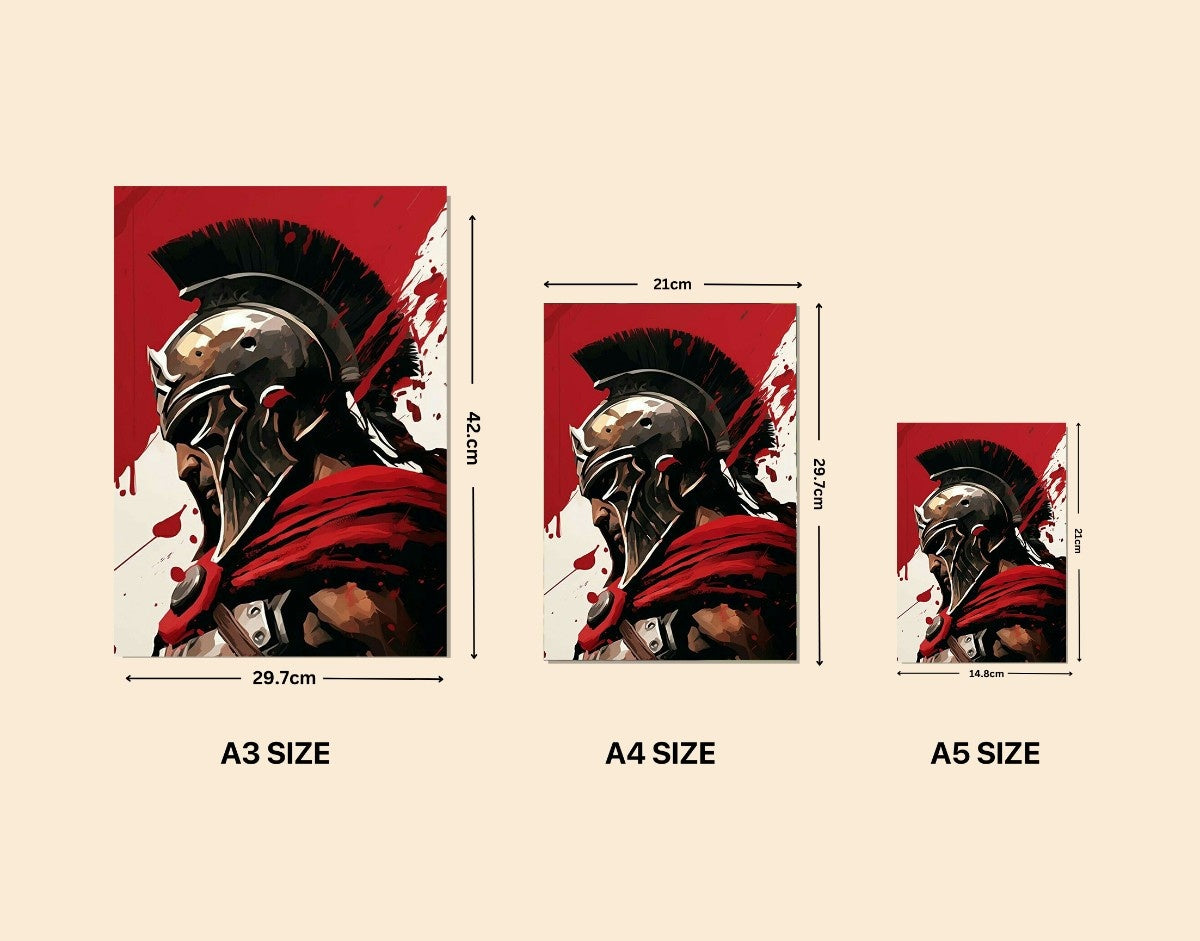 "Spartan Rise"- Shiny & Sturdy Metallic Poster Art That Pops & Sticks