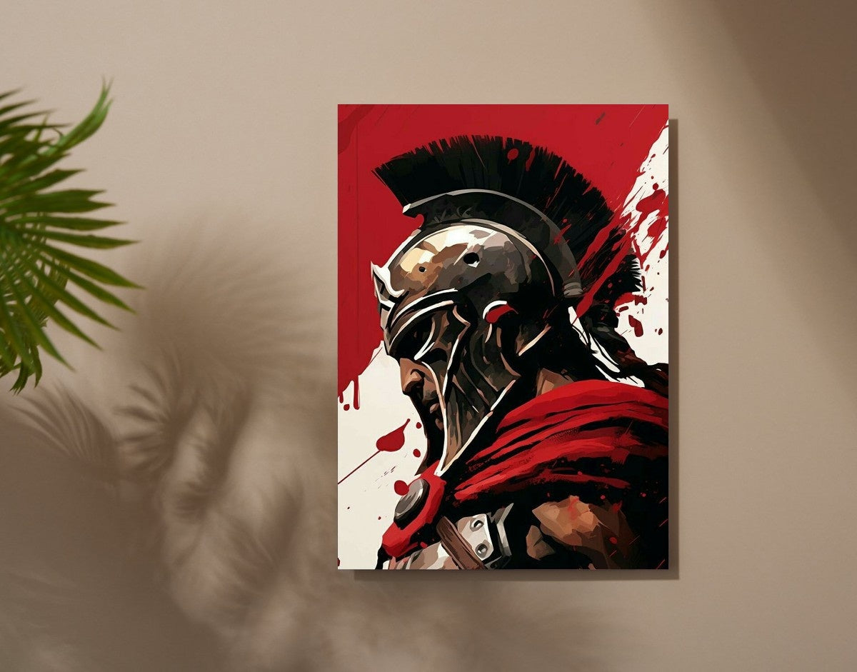 "Spartan Rise"- Shiny & Sturdy Metallic Poster Art That Pops & Sticks