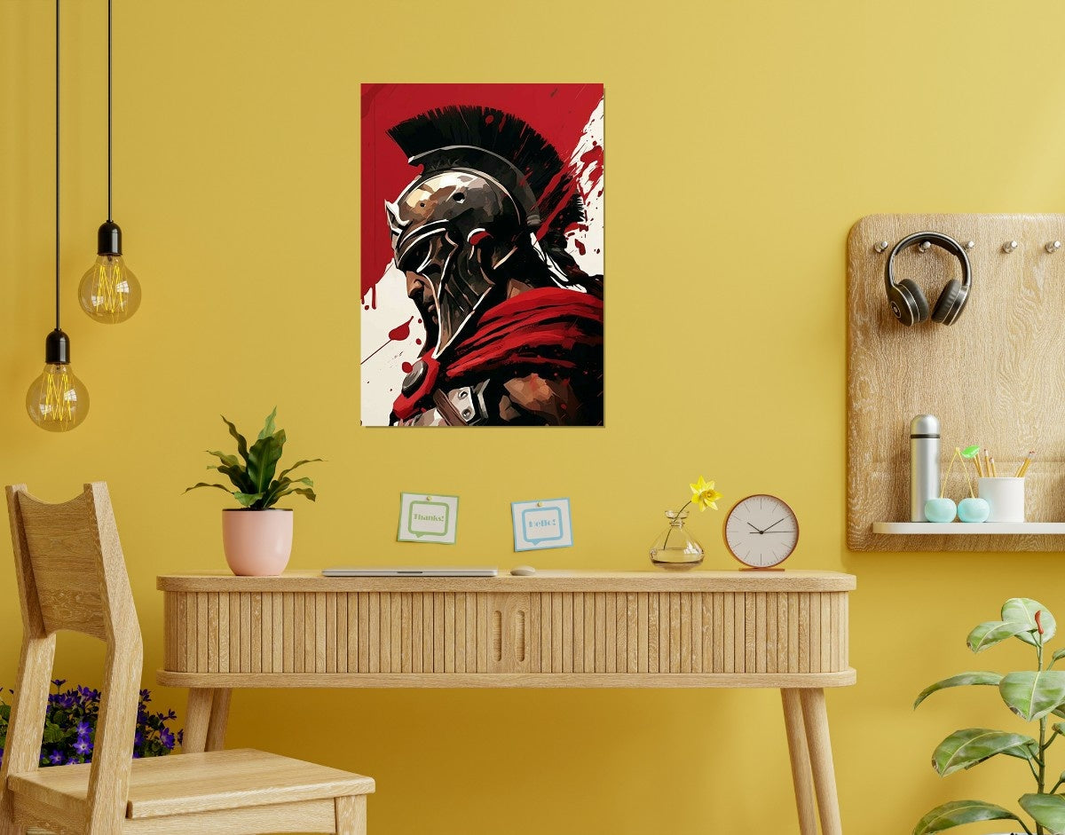 "Spartan Rise"- Shiny & Sturdy Metallic Poster Art That Pops & Sticks
