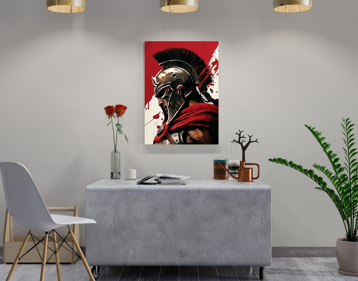 "Spartan Rise"- Shiny & Sturdy Metallic Poster Art That Pops & Sticks