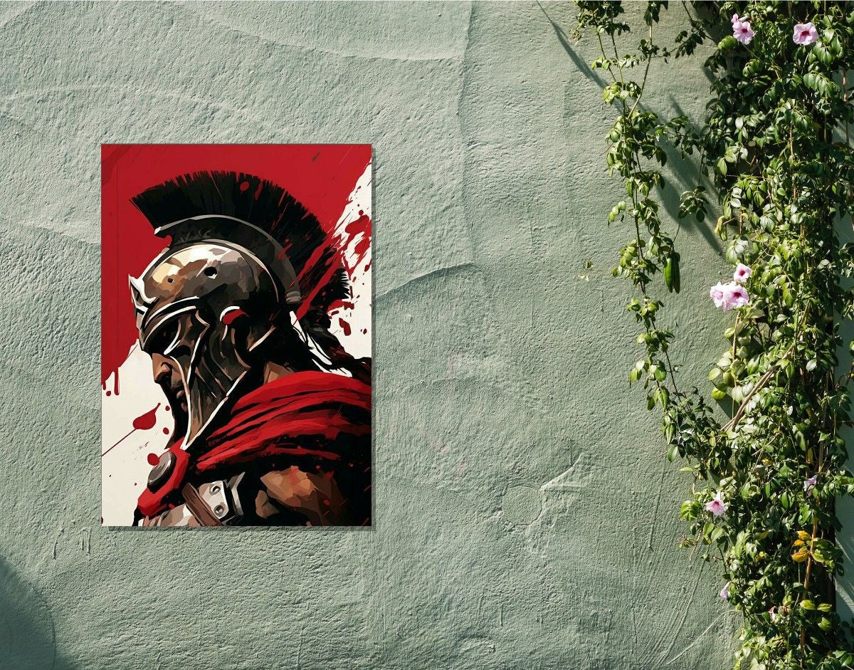 "Spartan Rise"- Shiny & Sturdy Metallic Poster Art That Pops & Sticks