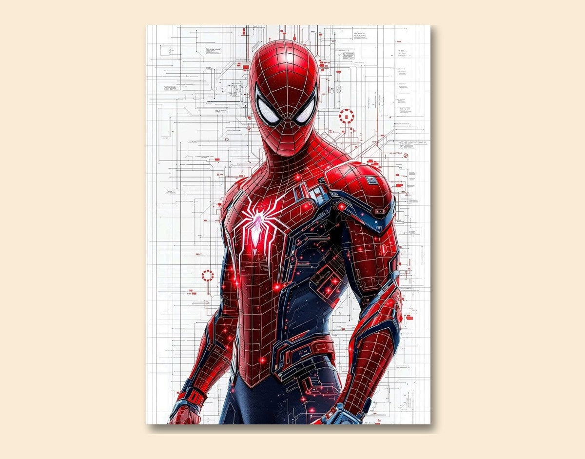 "Spidey Power"- Shiny & Sturdy Metallic Poster Art That Pops & Sticks