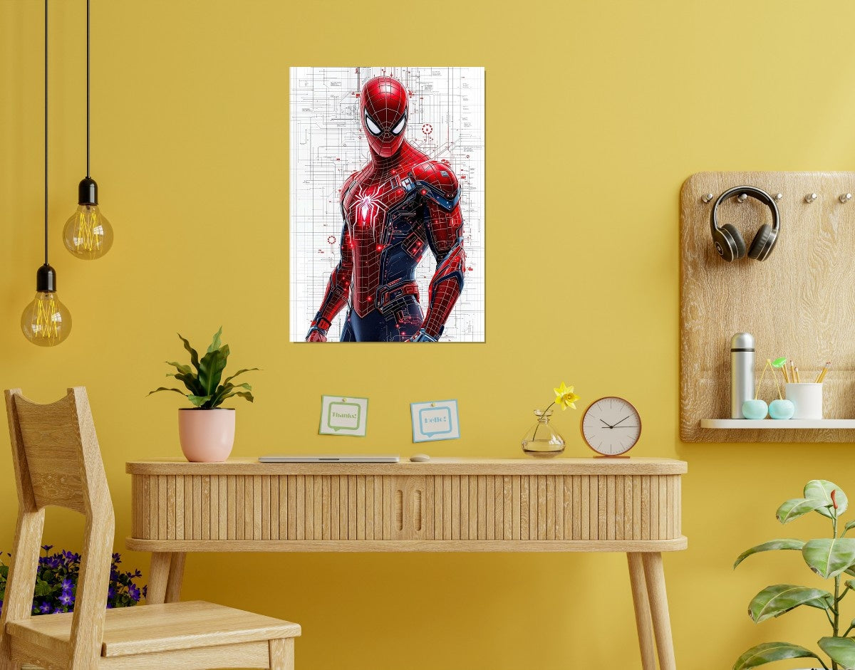 "Spidey Power"- Shiny & Sturdy Metallic Poster Art That Pops & Sticks
