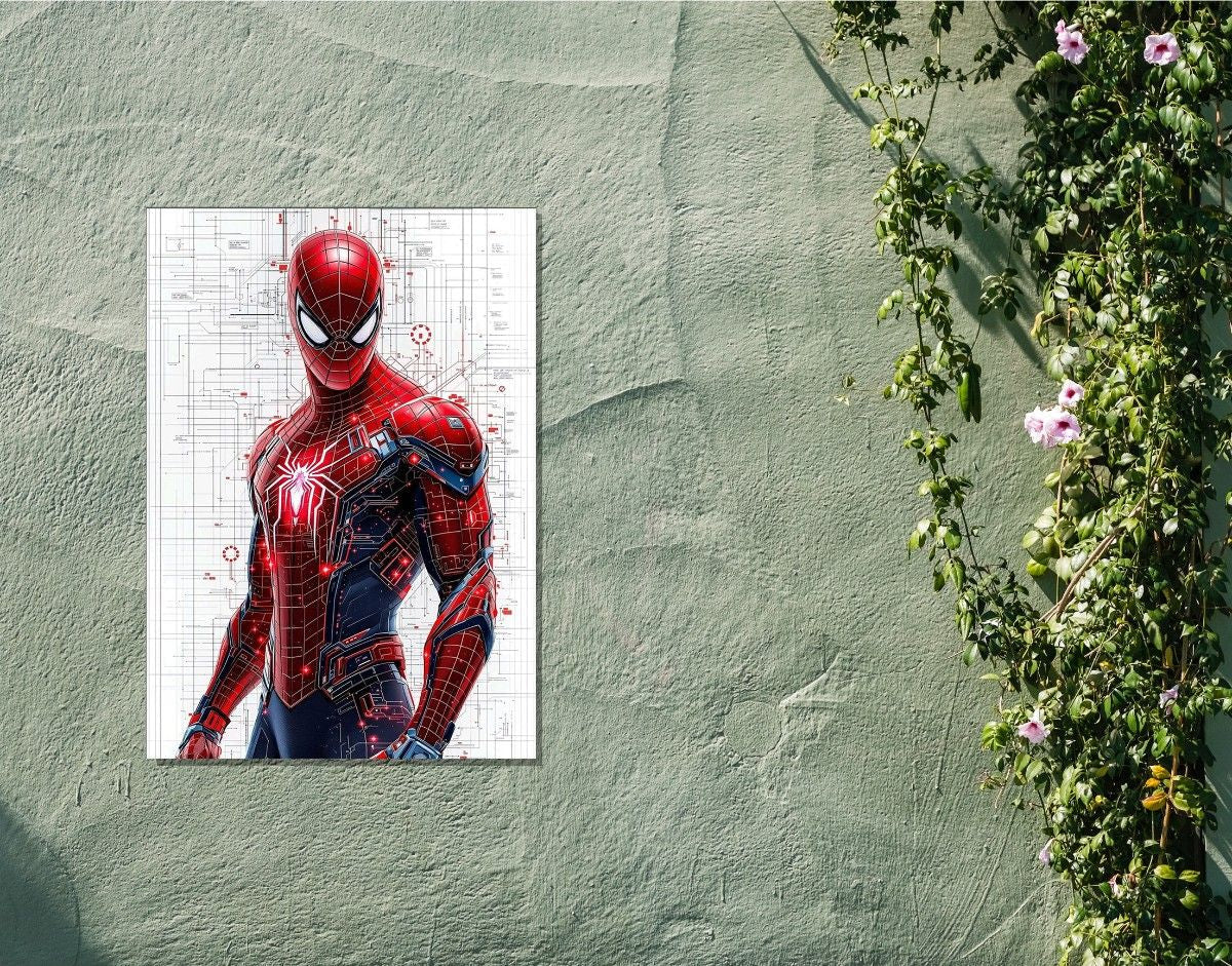 "Spidey Power"- Shiny & Sturdy Metallic Poster Art That Pops & Sticks