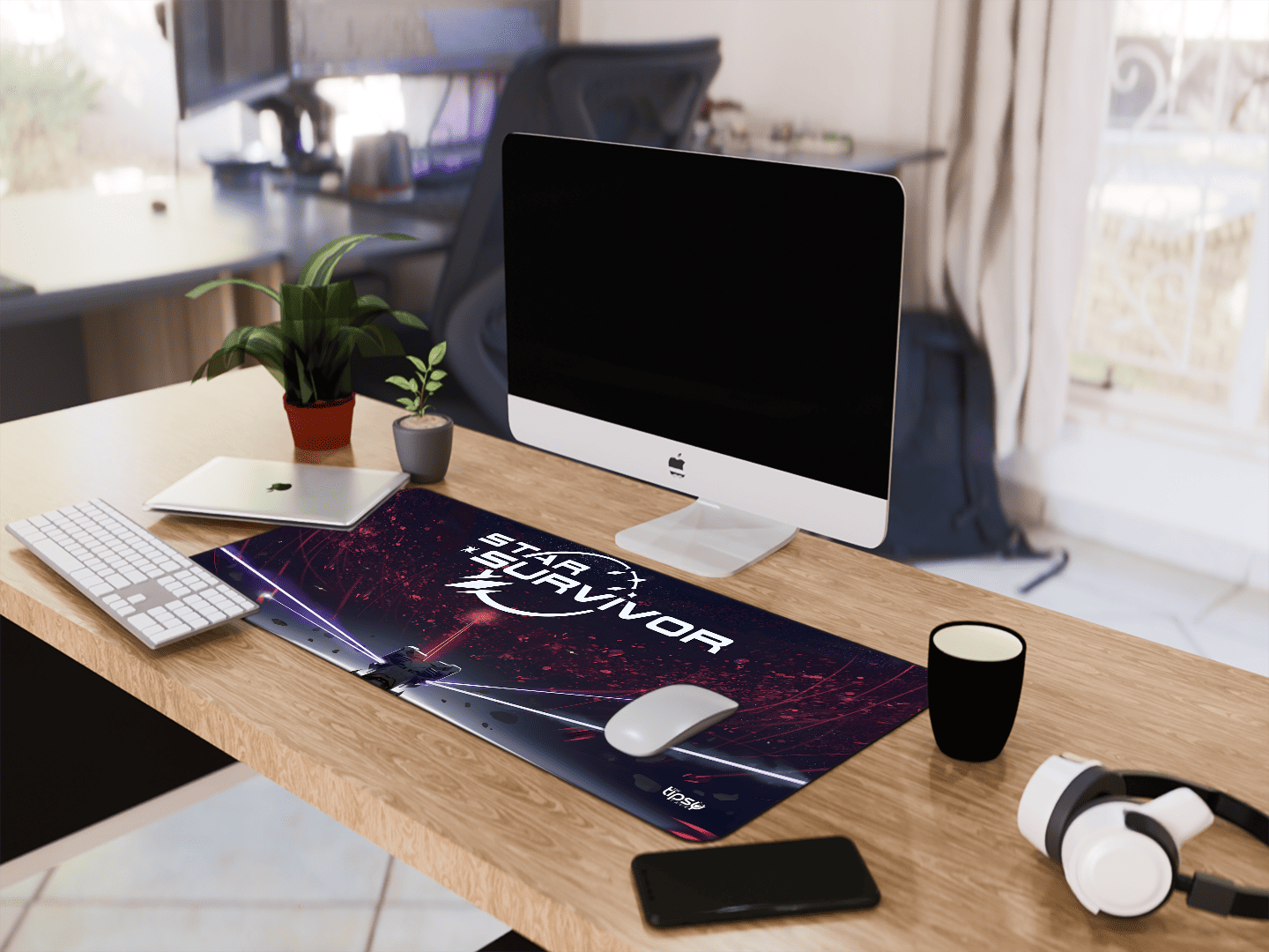 "STAR SURVIVOR" Gaming Mousepad Elevate Your Gaming Experience