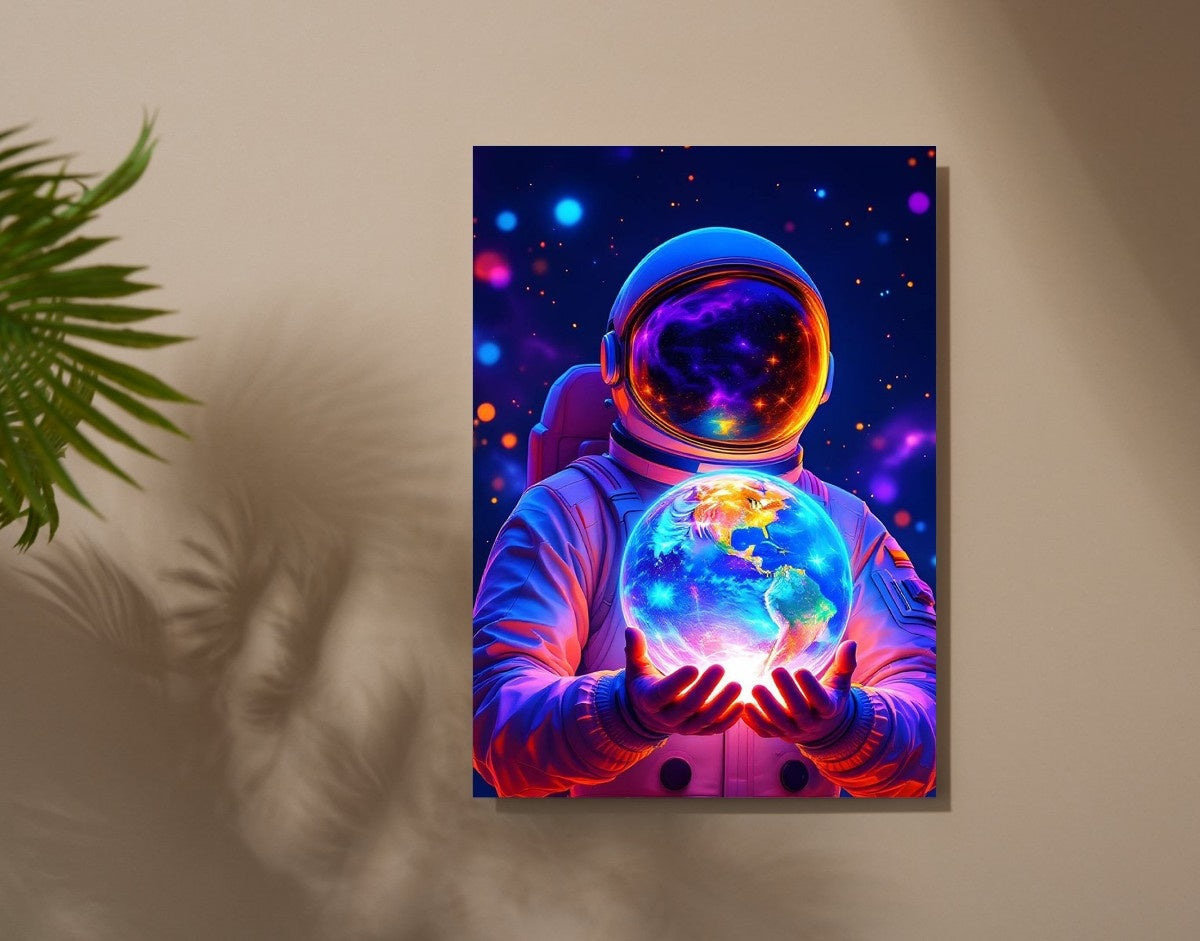 "Cosmic Dreamer"- Shiny & Sturdy Metallic Poster Art That Pops & Sticks