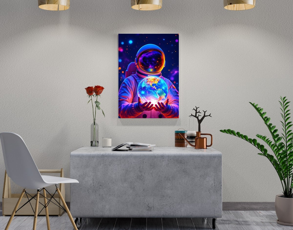"Cosmic Dreamer"- Shiny & Sturdy Metallic Poster Art That Pops & Sticks