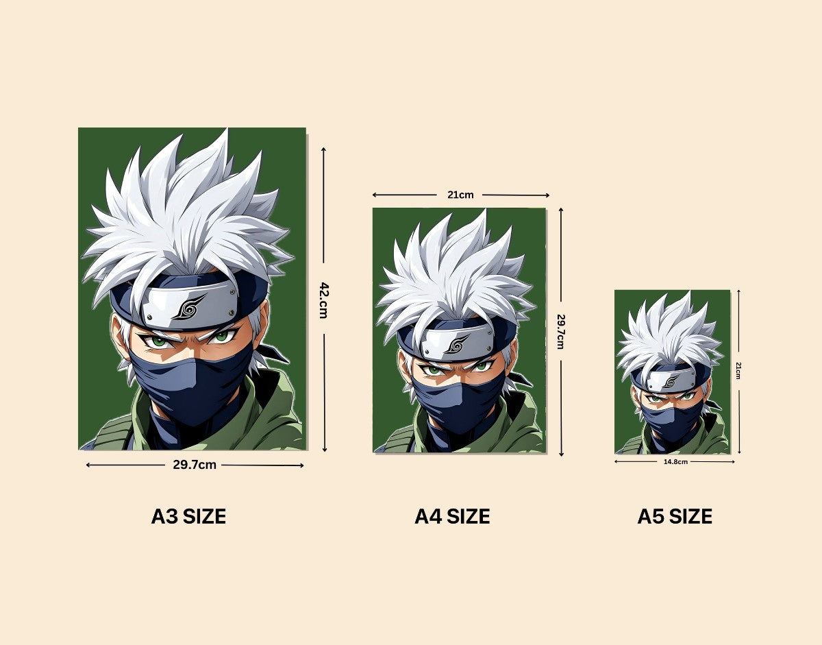 "Kakashi Mode"- Shiny & Sturdy Metallic Poster Art That Pops & Sticks