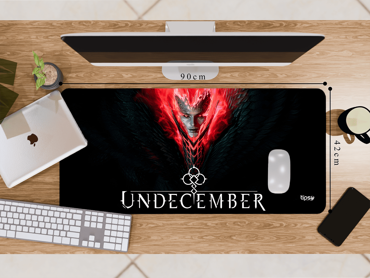 "EVIL GOD SERPENS UNDECEMBER" Gaming Mousepad Elevate Your Gaming Experience
