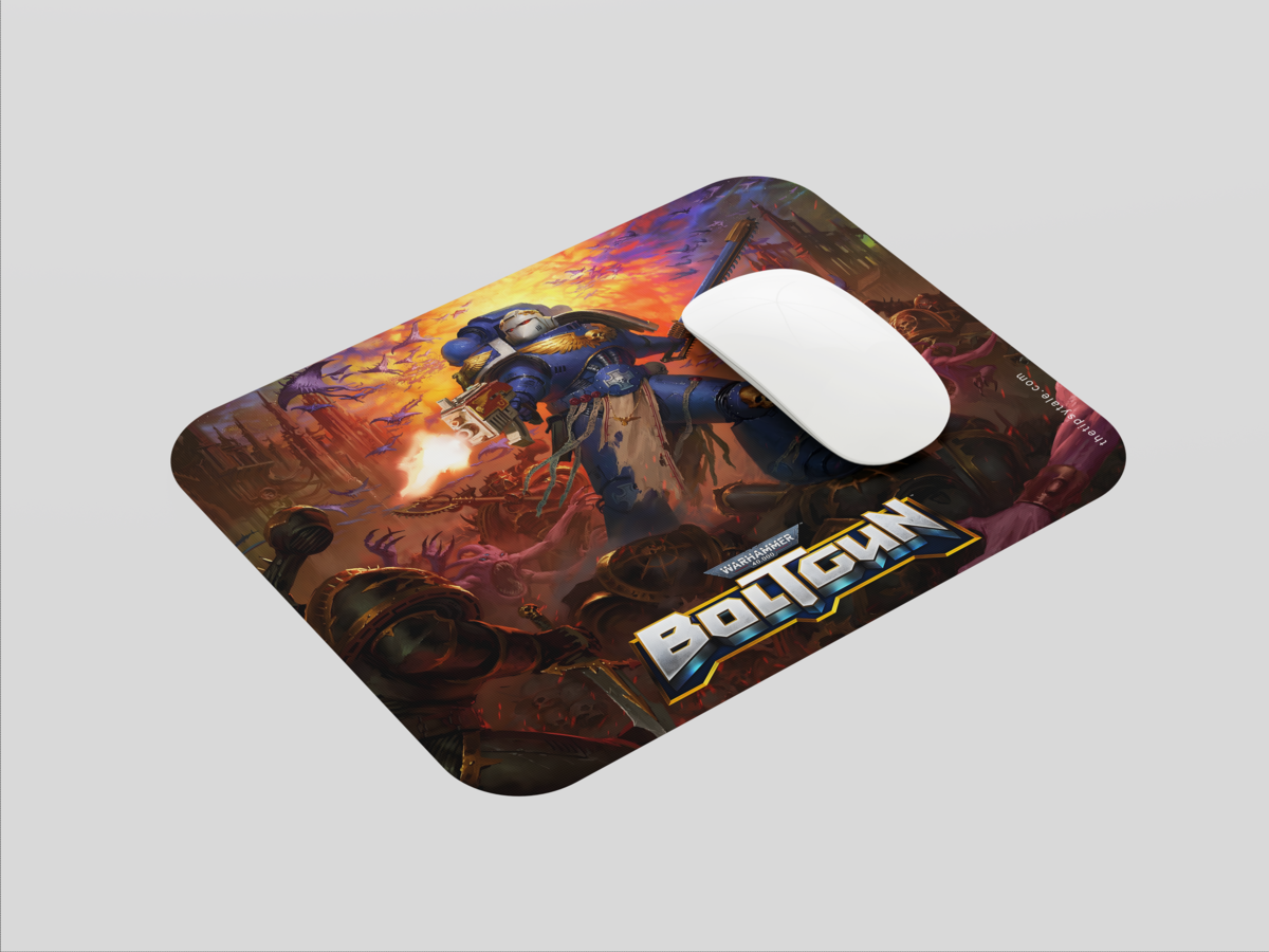 "WARHAMMER BOLTGUN" Mousepad: Enhance Your Workspace with Style