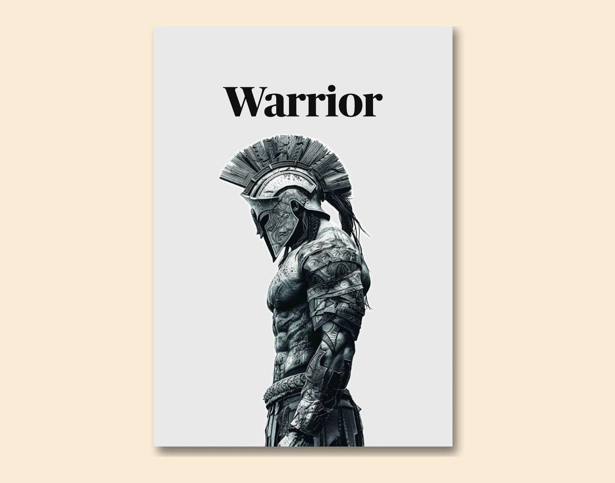 "Warrior’s Pride"- Shiny & Sturdy Metallic Poster Art That Pops & Sticks