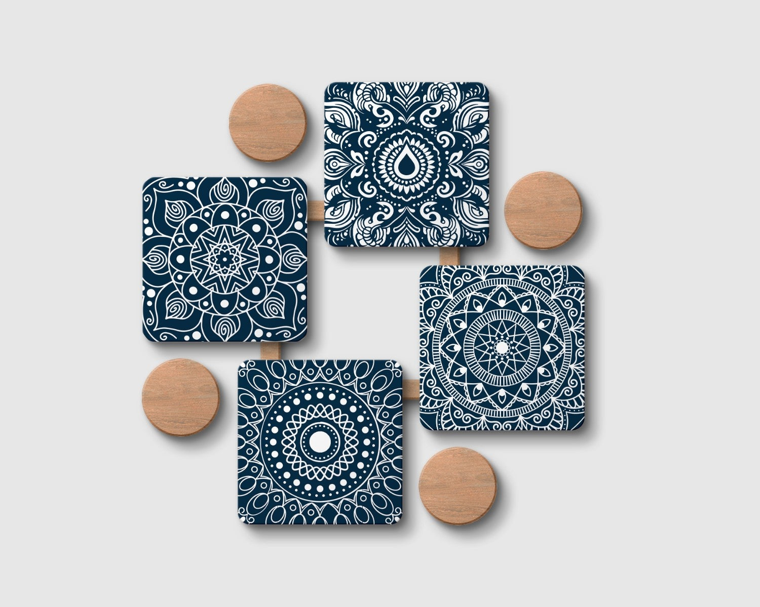 "Rangoli Theme" Coaster Set of 4