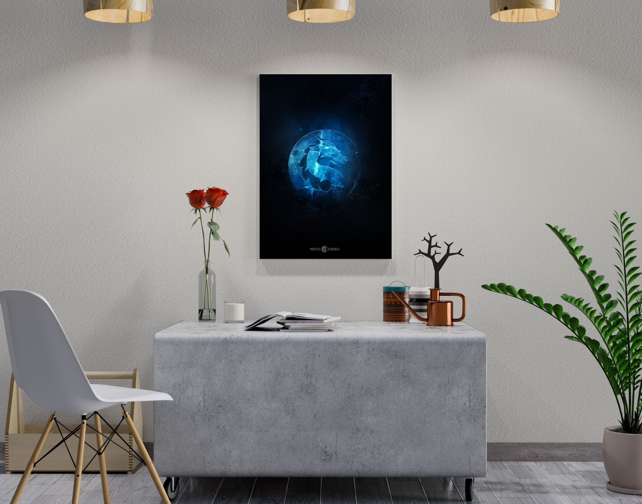 "MORTAL KOMBAT, COBRA"- Shiny & Sturdy Metallic Poster Art That Pops & Sticks (Literally!)