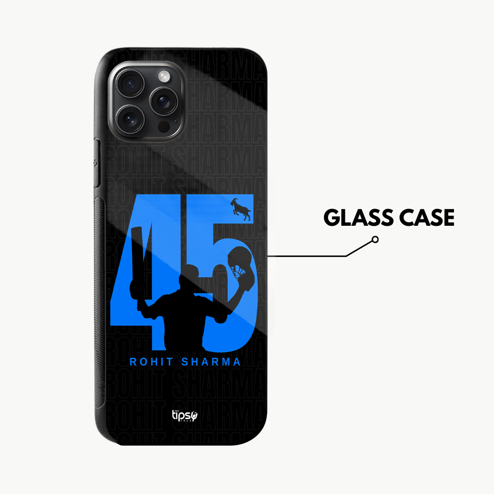 "GOAT 45 ROHIT SHARMA" -Mobile Covers Shock Resistant, Slim & Stylish Cases