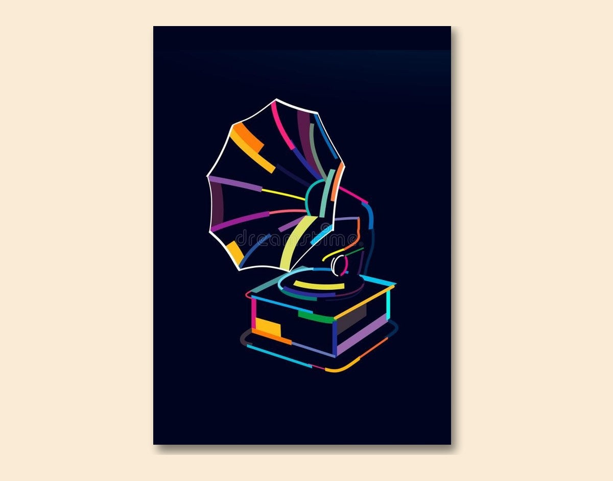 "Retro Vibes"- Shiny & Sturdy Metallic Poster Art That Pops & Sticks