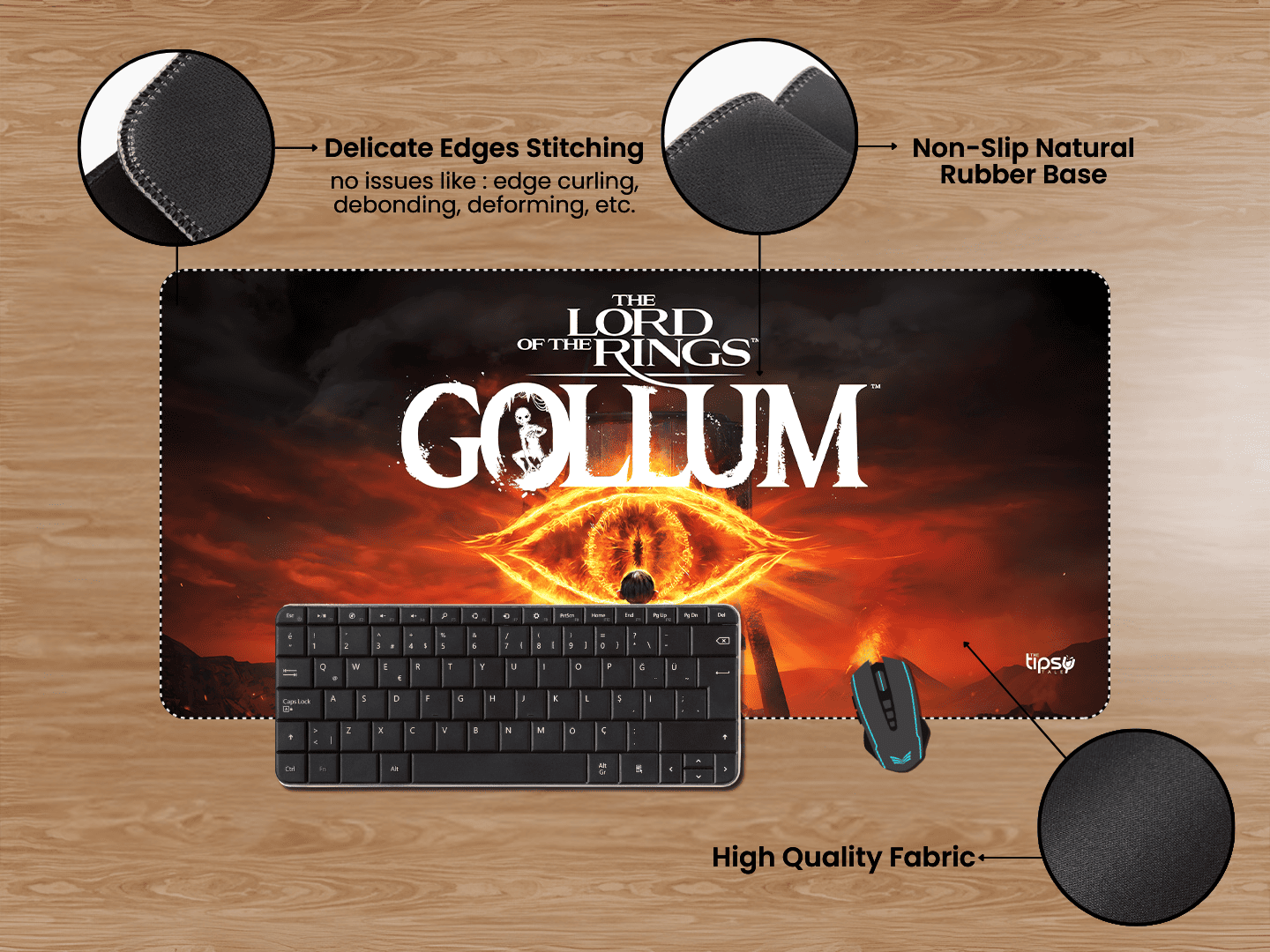 "THE LORD OF THE RINGS GOLLUM" Gaming Mousepad Elevate Your Gaming Experience
