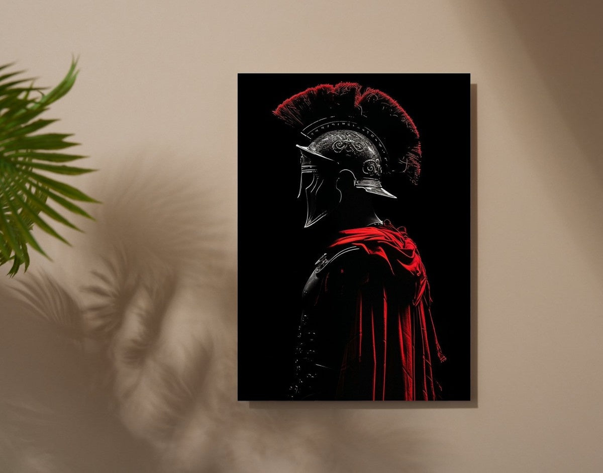 "Dark Spartan"- Shiny & Sturdy Metallic Poster Art That Pops & Sticks
