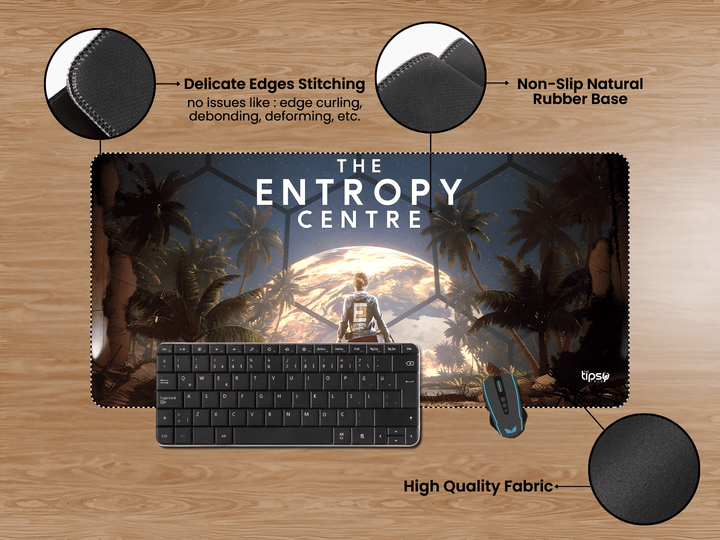 "THE ENTROPY CENTRE" Gaming Mousepad Elevate Your Gaming Experience