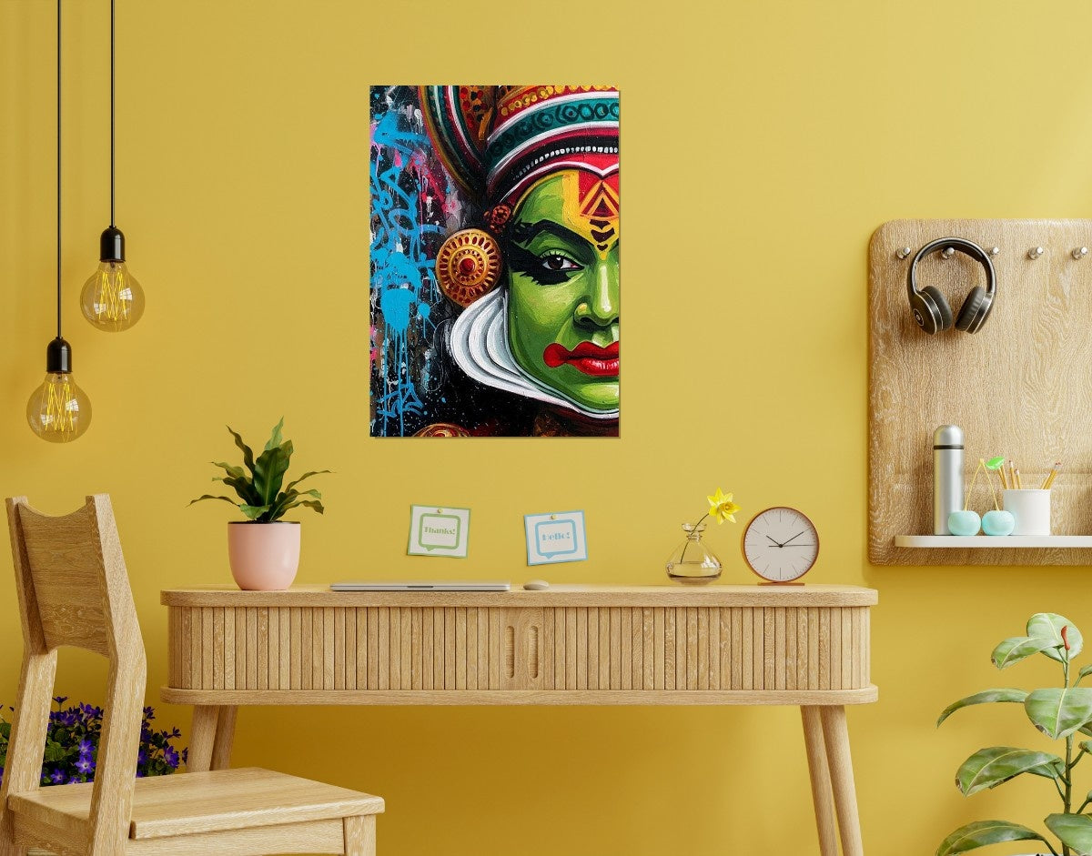 "Traditional Dance"- Shiny & Sturdy Metallic Poster Art That Pops & Sticks