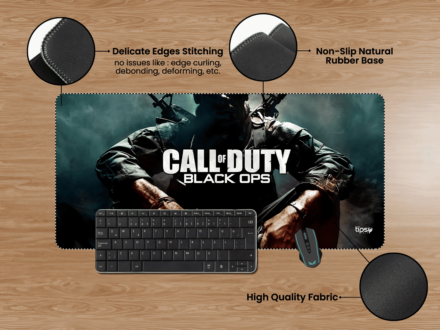 "CALL OF DUTY BLACK OPS-#1 Game" Gaming Mousepad Elevate Your Gaming Experience