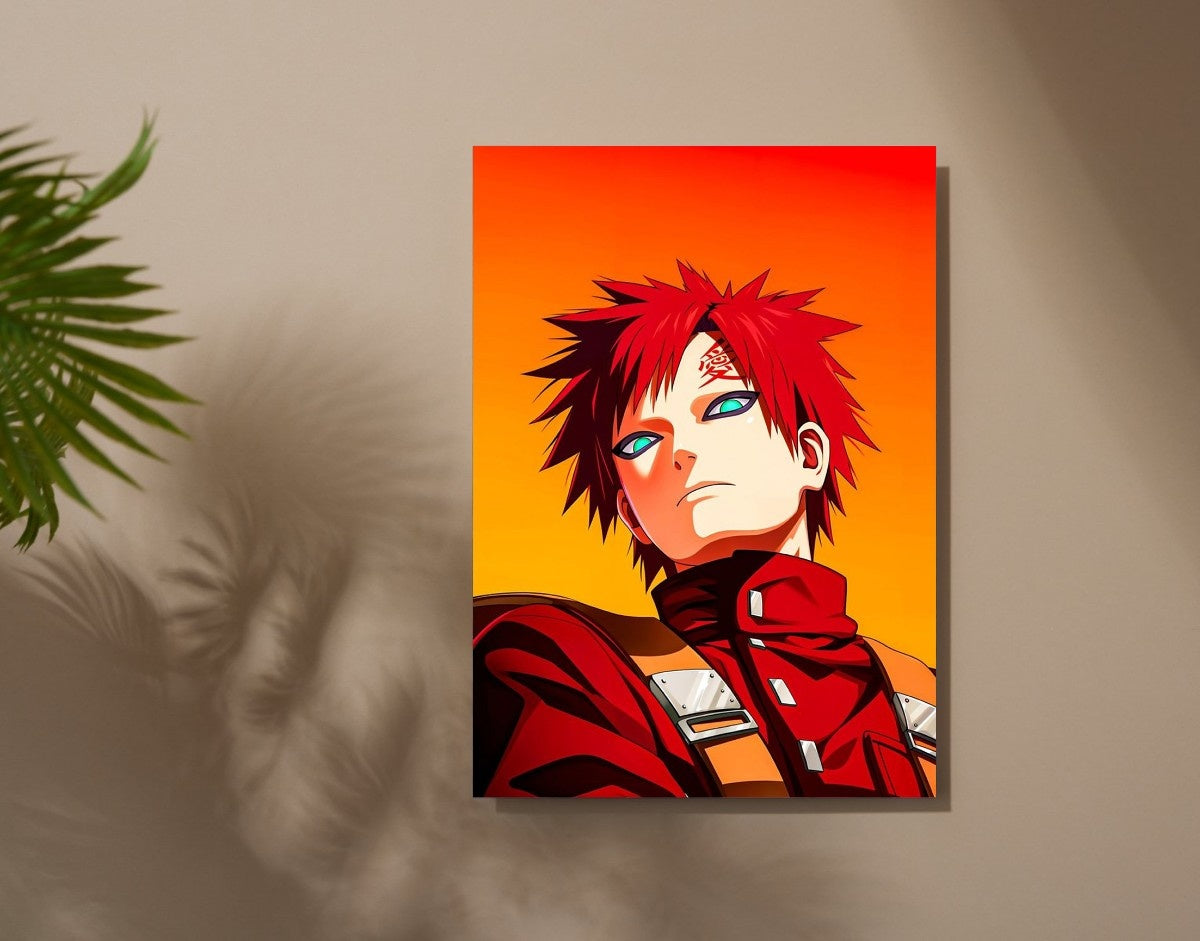 "Anime Flame"- Shiny & Sturdy Metallic Poster Art That Pops & Sticks