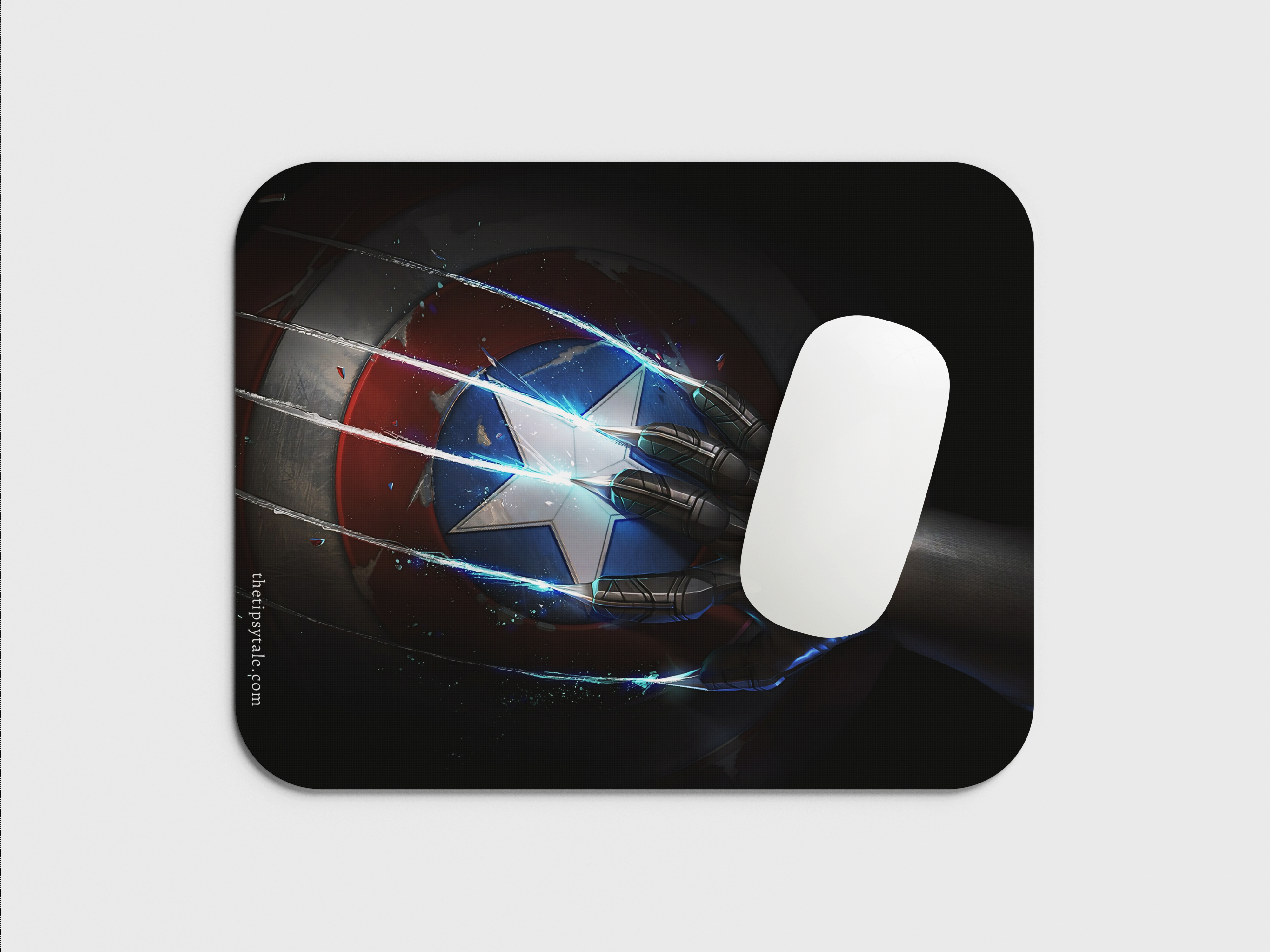 "BATTLE: Captain AMERICA v/s BLACK PANTHER" Mousepad Enhance Your Workspace with Style