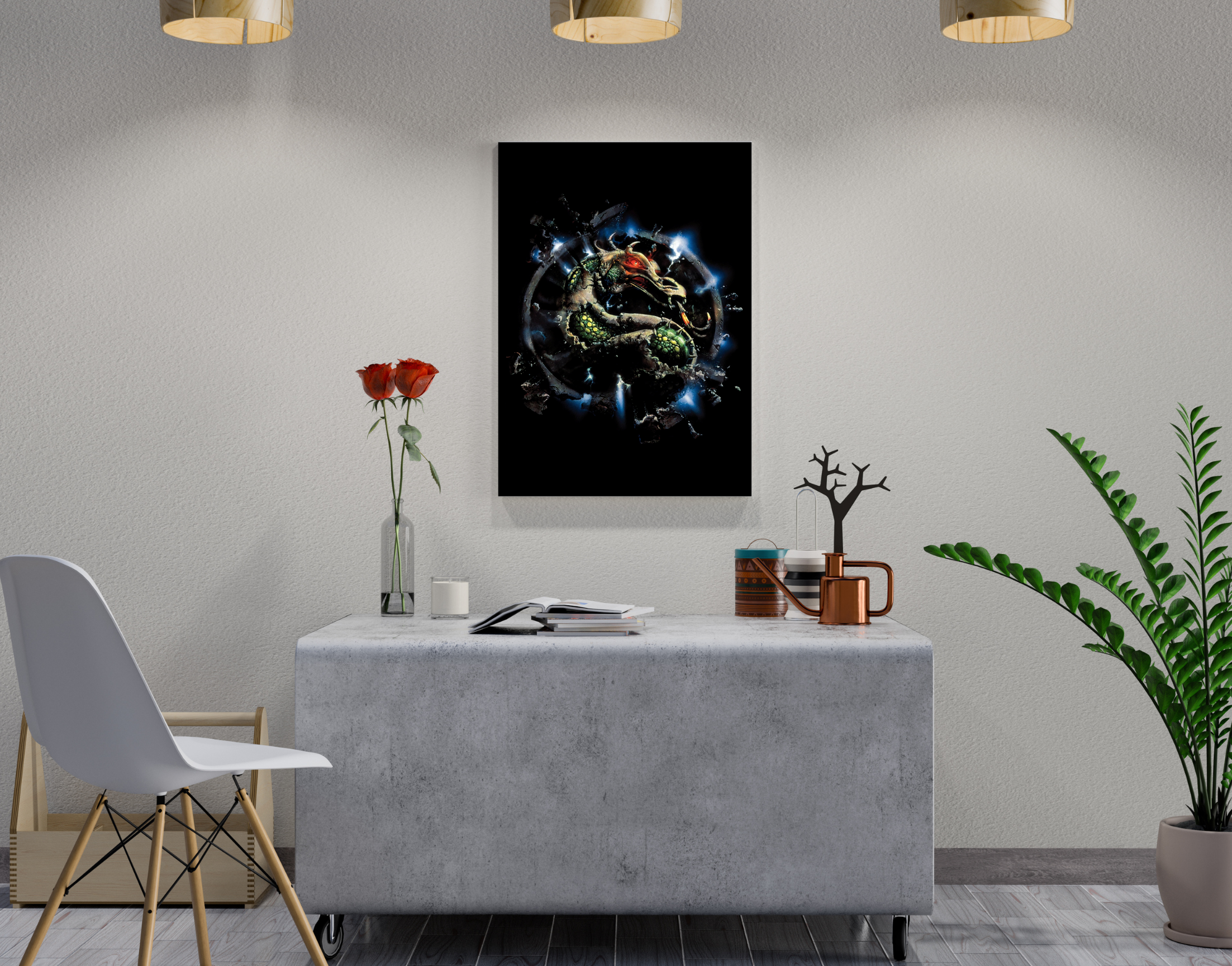 "MORTAL KOMBAT: YIN AND YANG- GAMING"- Shiny & Sturdy Metallic Poster Art That Pops & Sticks (Literally!)