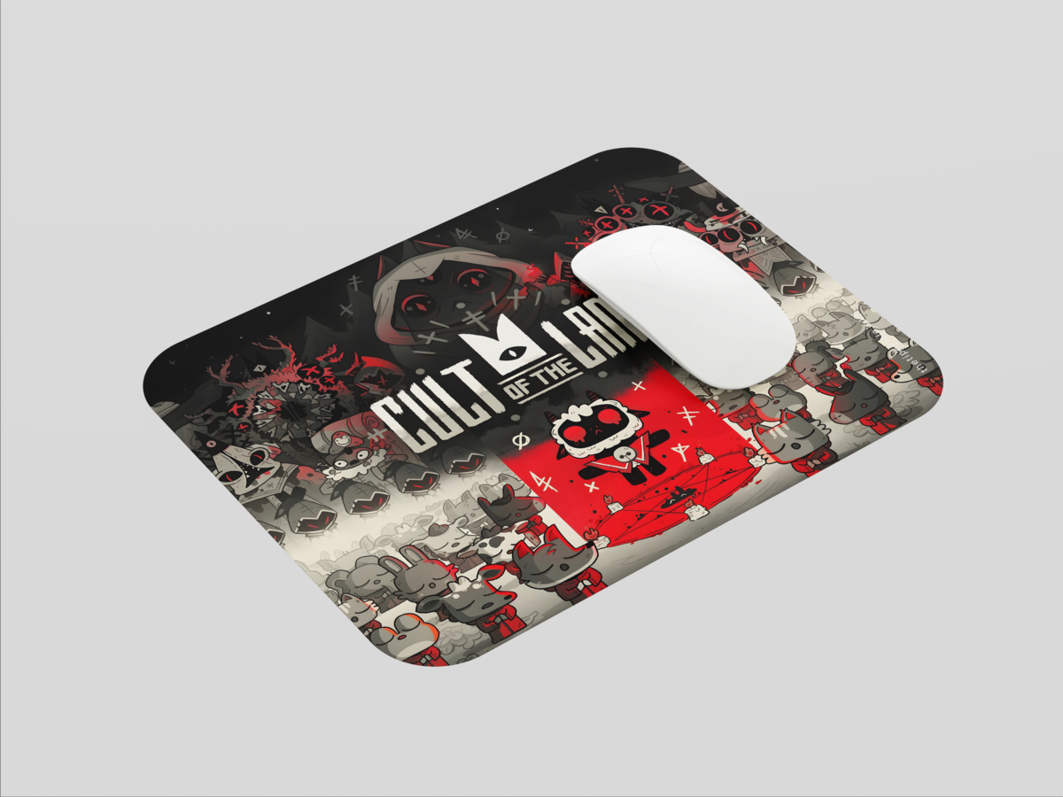 "CULT OF THE LAMB" Mousepad: Enhance Your Workspace with Style