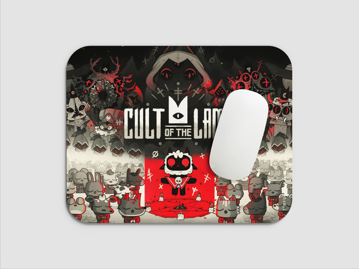 "CULT OF THE LAMB" Mousepad: Enhance Your Workspace with Style