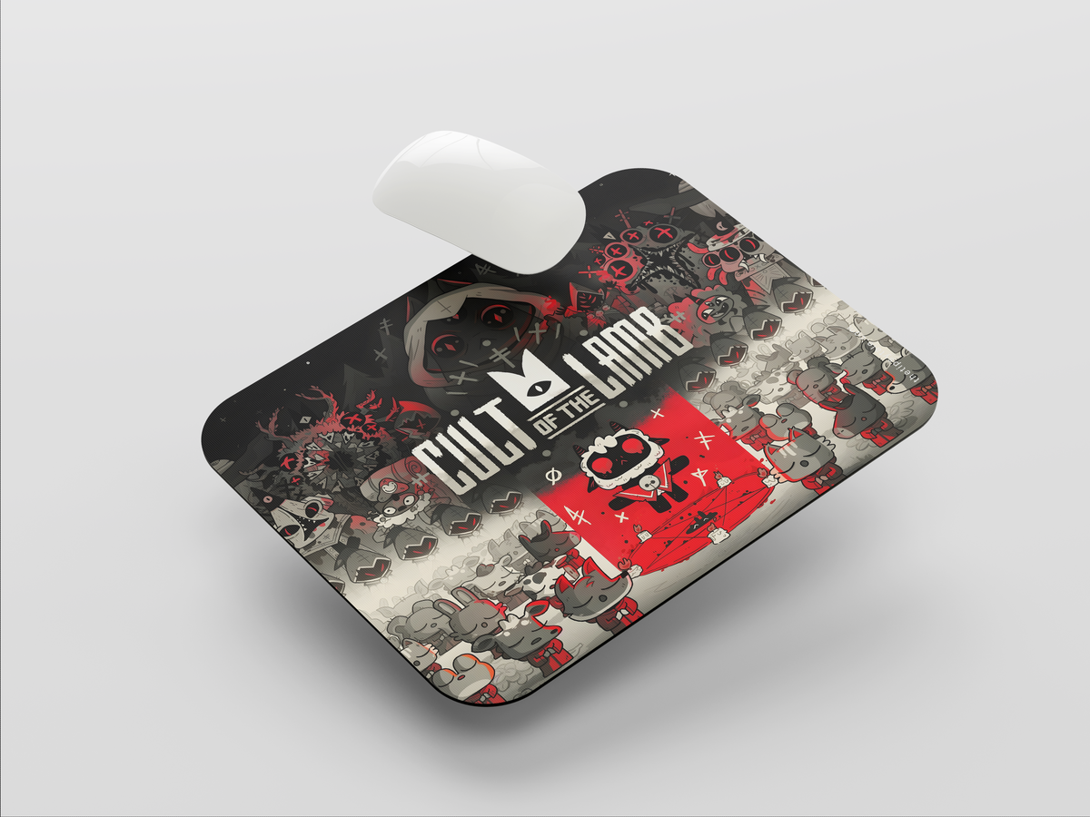 "CULT OF THE LAMB" Mousepad: Enhance Your Workspace with Style