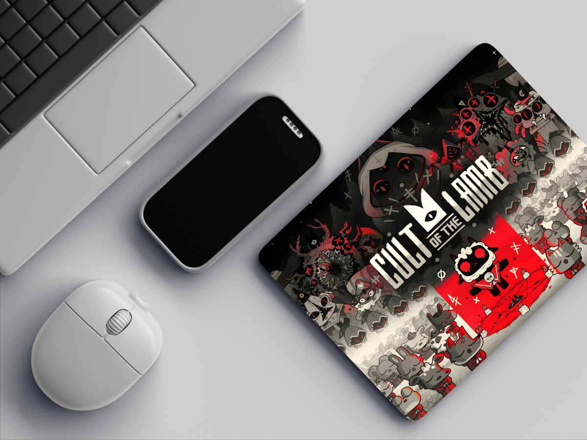 "CULT OF THE LAMB" Mousepad: Enhance Your Workspace with Style