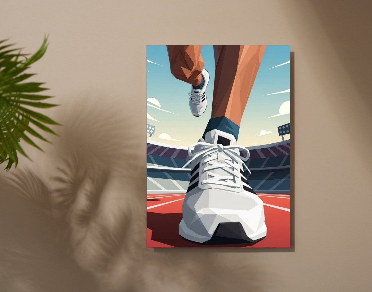 "Step to Success"- Shiny & Sturdy Metallic Poster Art That Pops & Sticks