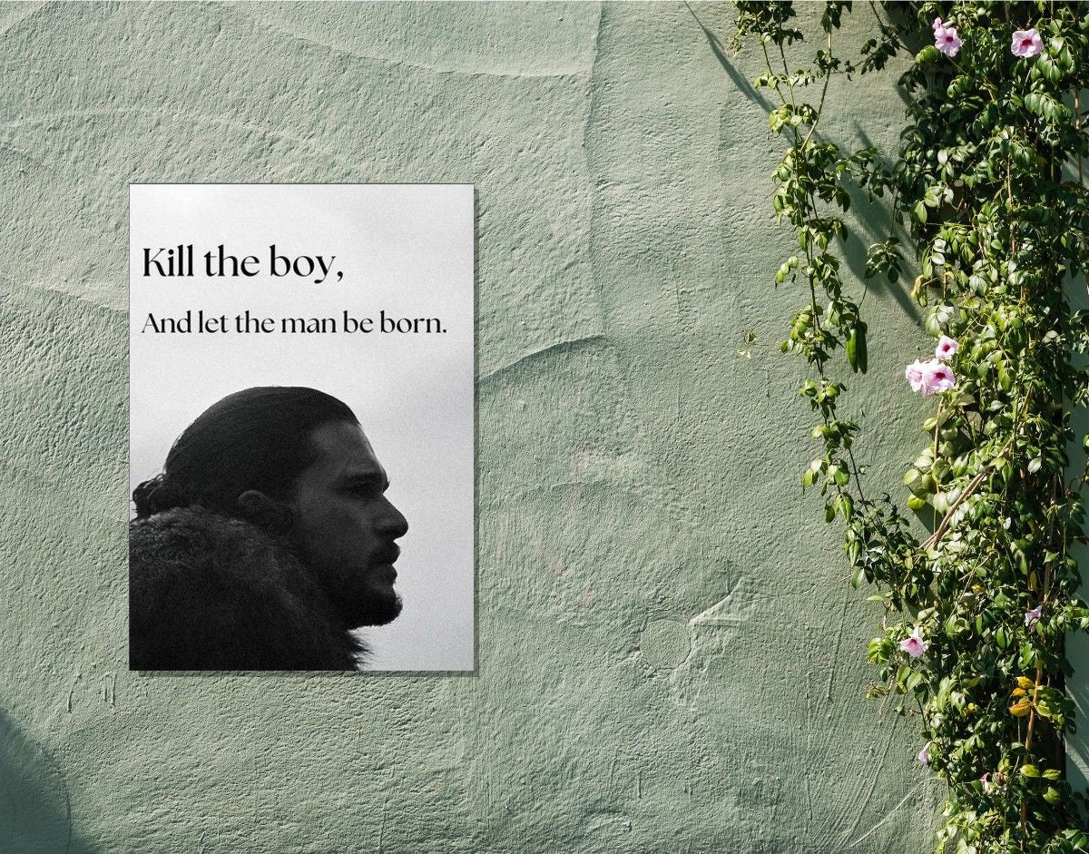 "Kill the Boy"- Shiny & Sturdy Metallic Poster Art That Pops & Sticks
