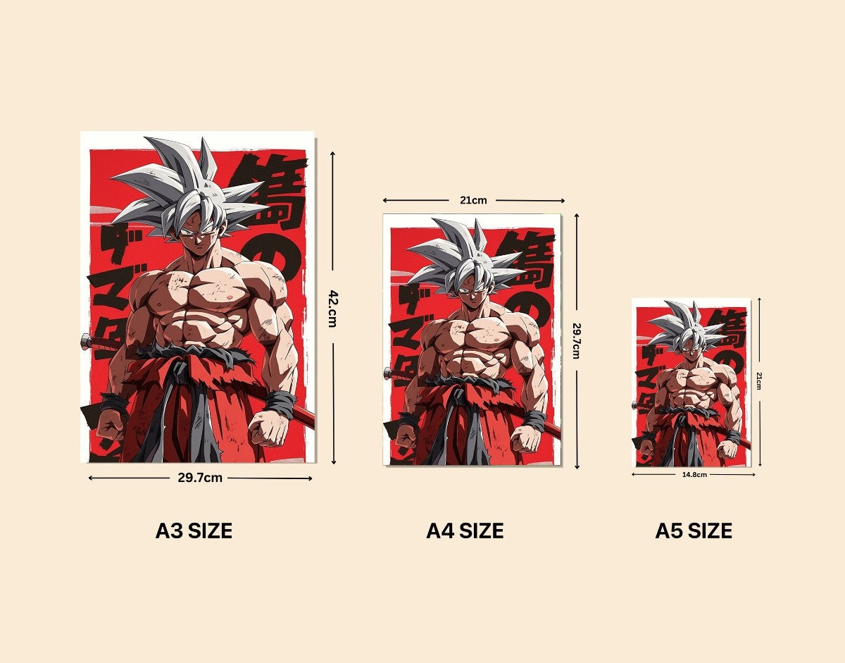 "Super Saiyan Rage"- Shiny & Sturdy Metallic Poster Art That Pops & Sticks