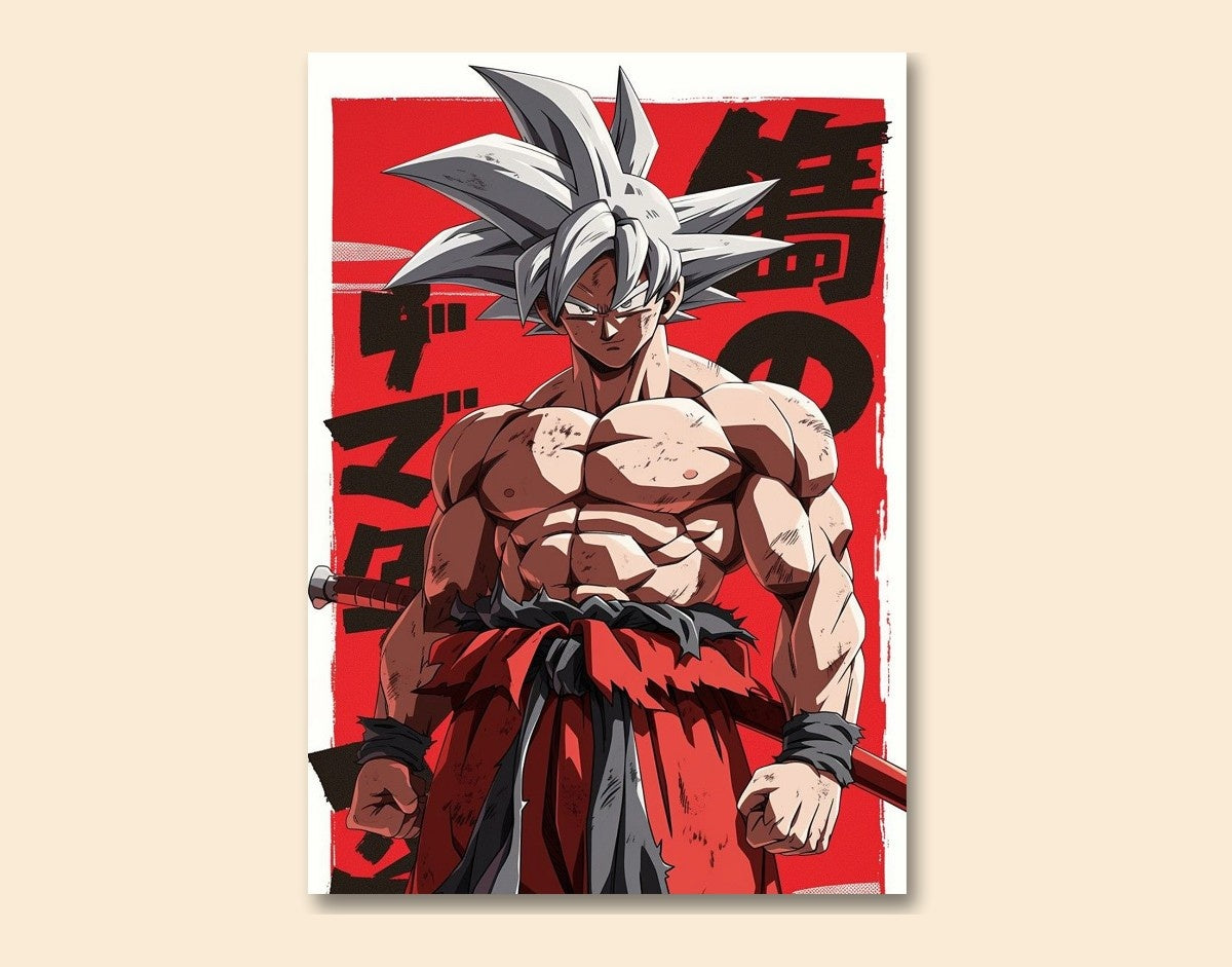 "Super Saiyan Rage"- Shiny & Sturdy Metallic Poster Art That Pops & Sticks