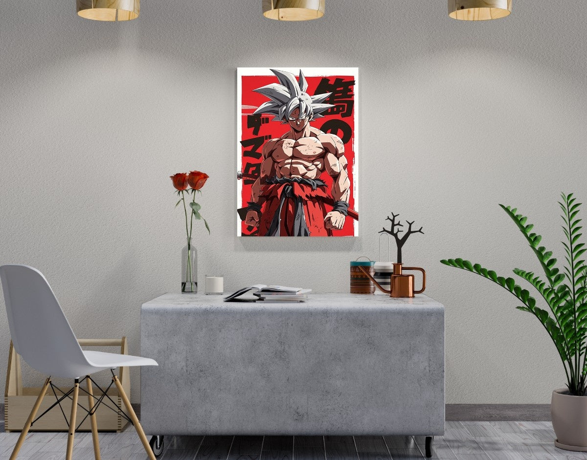"Super Saiyan Rage"- Shiny & Sturdy Metallic Poster Art That Pops & Sticks