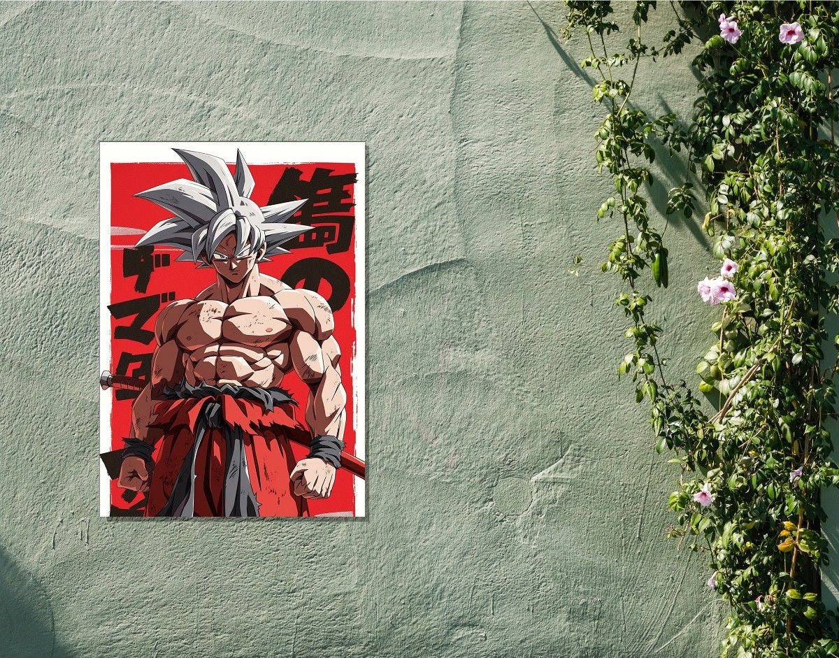 "Super Saiyan Rage"- Shiny & Sturdy Metallic Poster Art That Pops & Sticks