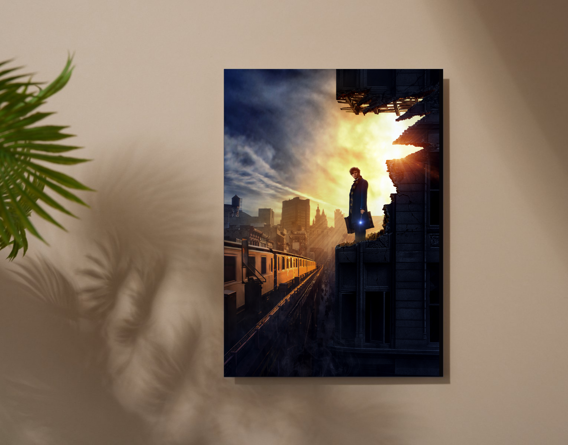 "FANTASTIC BEAST: NEWT SCAMANDER"- Shiny & Sturdy Metallic Poster Art That Pops & Sticks (Literally!)