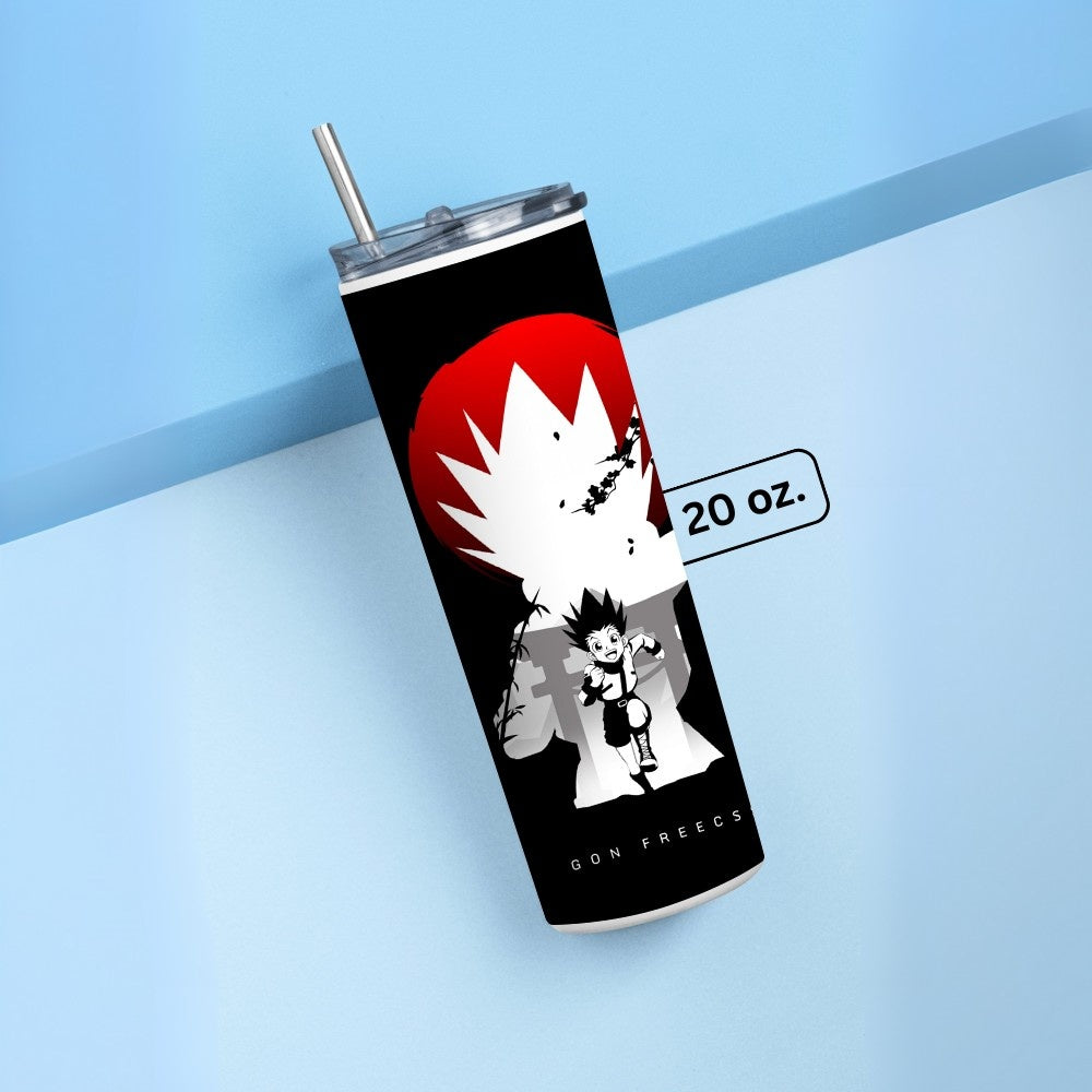 "Gon Freecss : Hunter X Hunter" Tumbler with Metal Straw