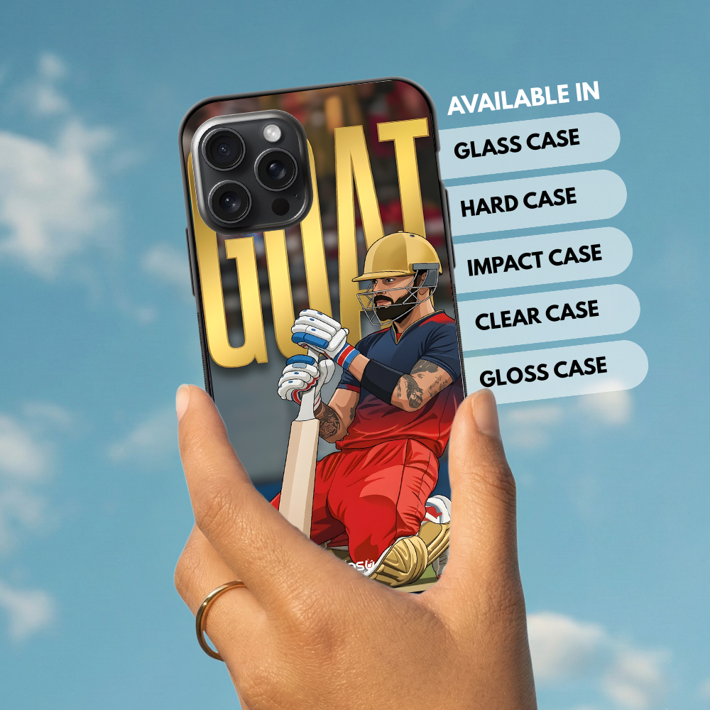 "KING VIRAT KOHLI : GOAT" -Mobile Covers Shock Resistant, Slim & Stylish Cases