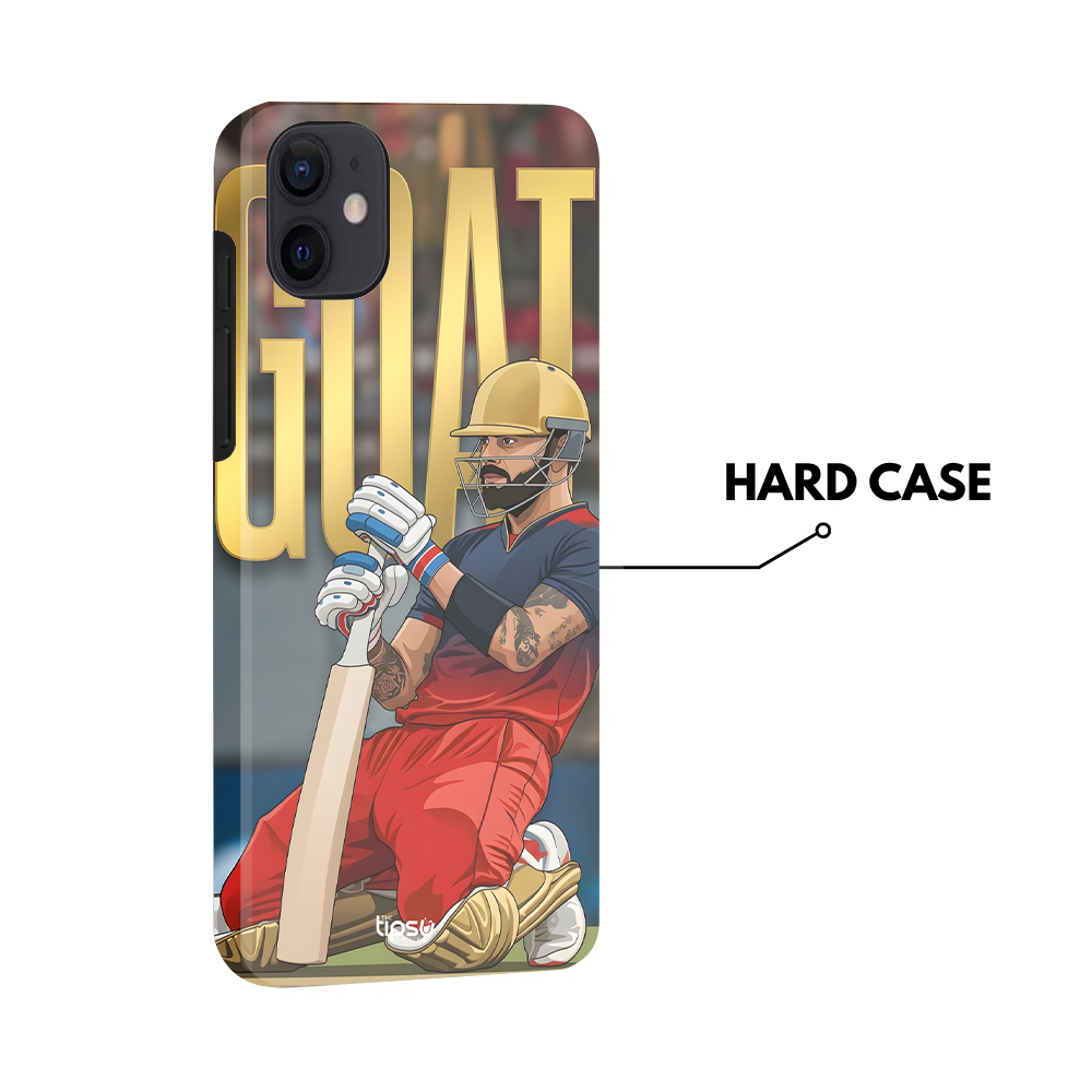 "KING VIRAT KOHLI : GOAT" -Mobile Covers Shock Resistant, Slim & Stylish Cases