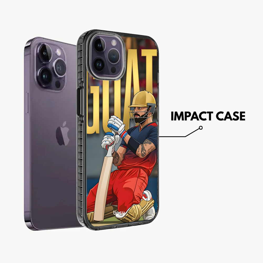 "KING VIRAT KOHLI : GOAT" -Mobile Covers Shock Resistant, Slim & Stylish Cases