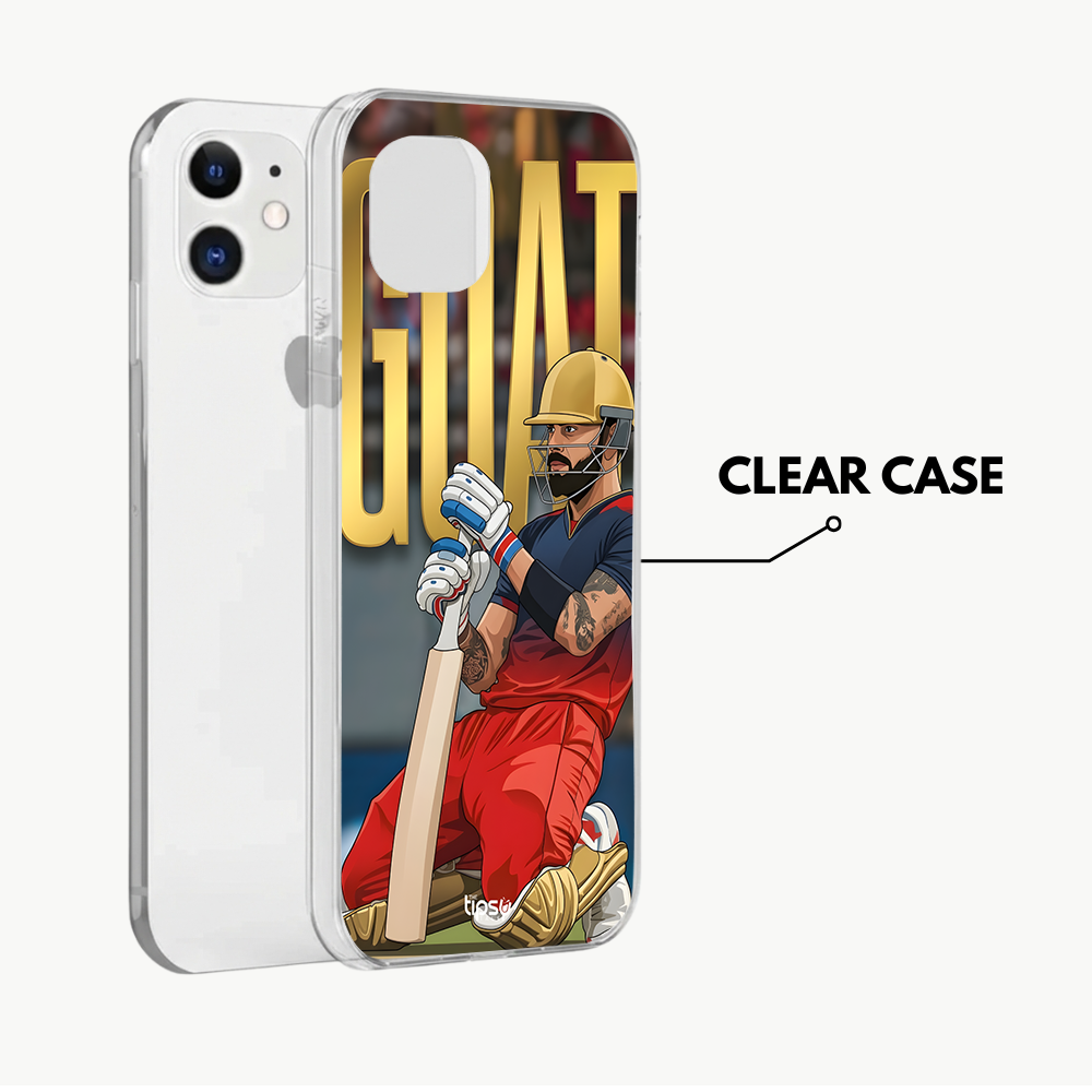 "KING VIRAT KOHLI : GOAT" -Mobile Covers Shock Resistant, Slim & Stylish Cases