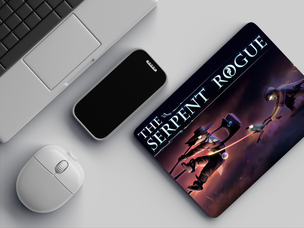 "THE SERPENT ROGUE" Mousepad: Enhance Your Workspace with Style